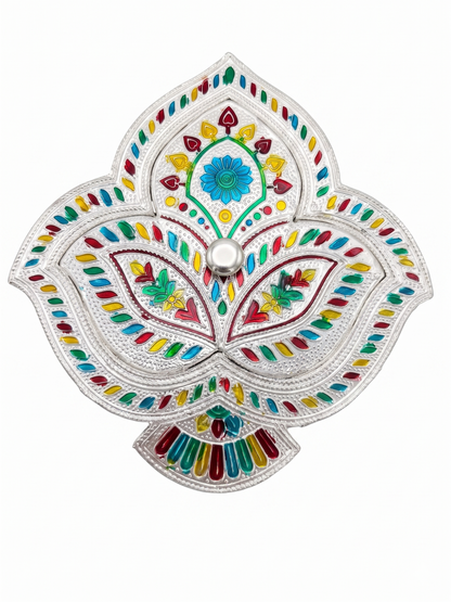 Meenakari Leaf Shape Storage / Decorative Multipurpose Gift Box
