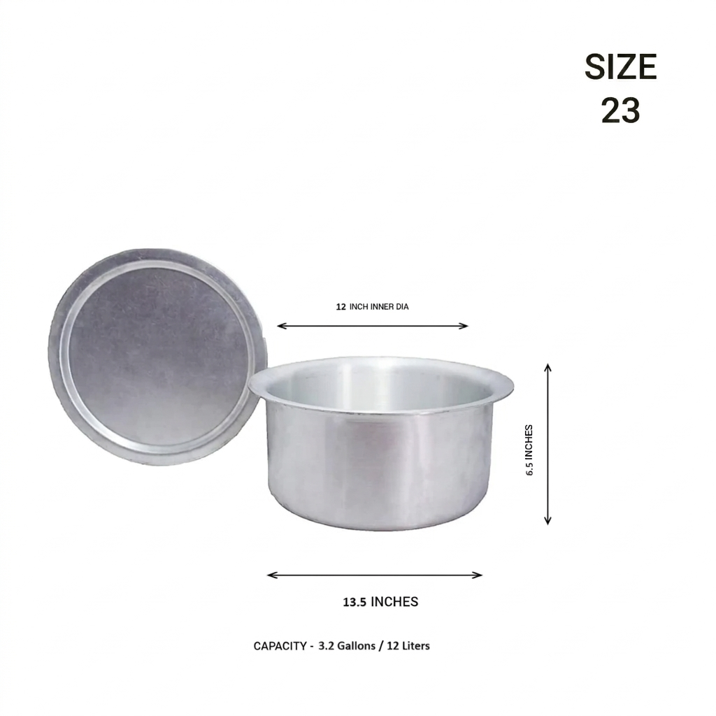 Aluminium Tom With Lid