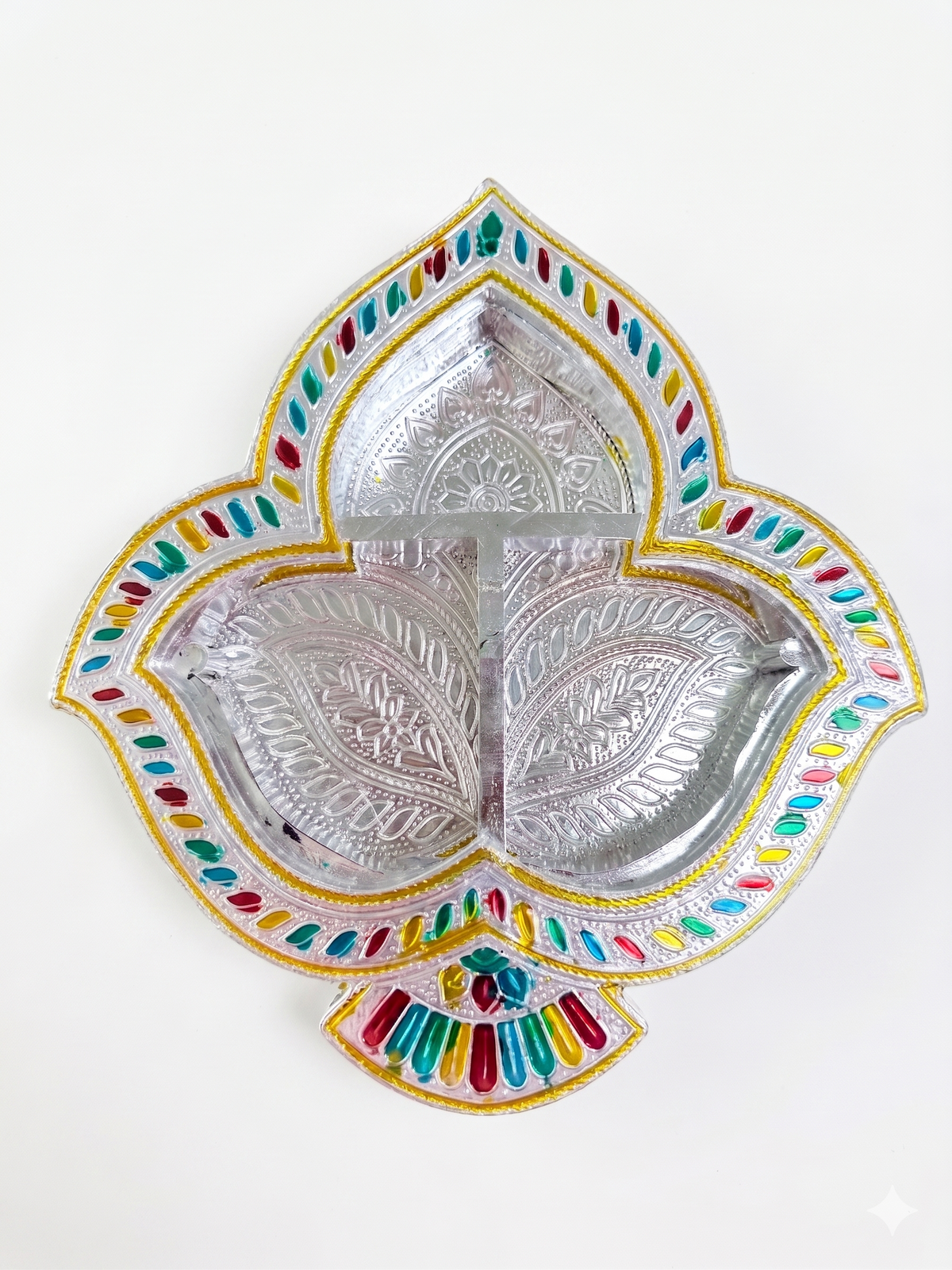 Meenakari Leaf Shape Storage / Decorative Multipurpose Gift Box