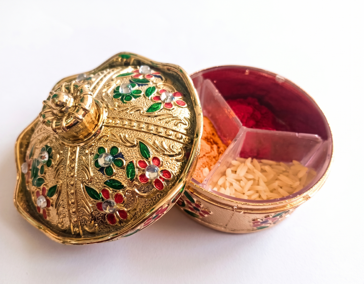 Haldi Kumkum Holder Set