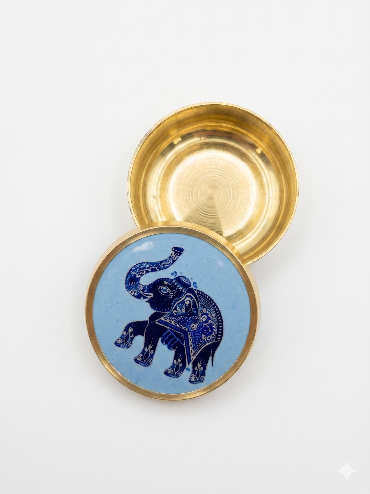 Brass Sindoor Kumkum Dibbi