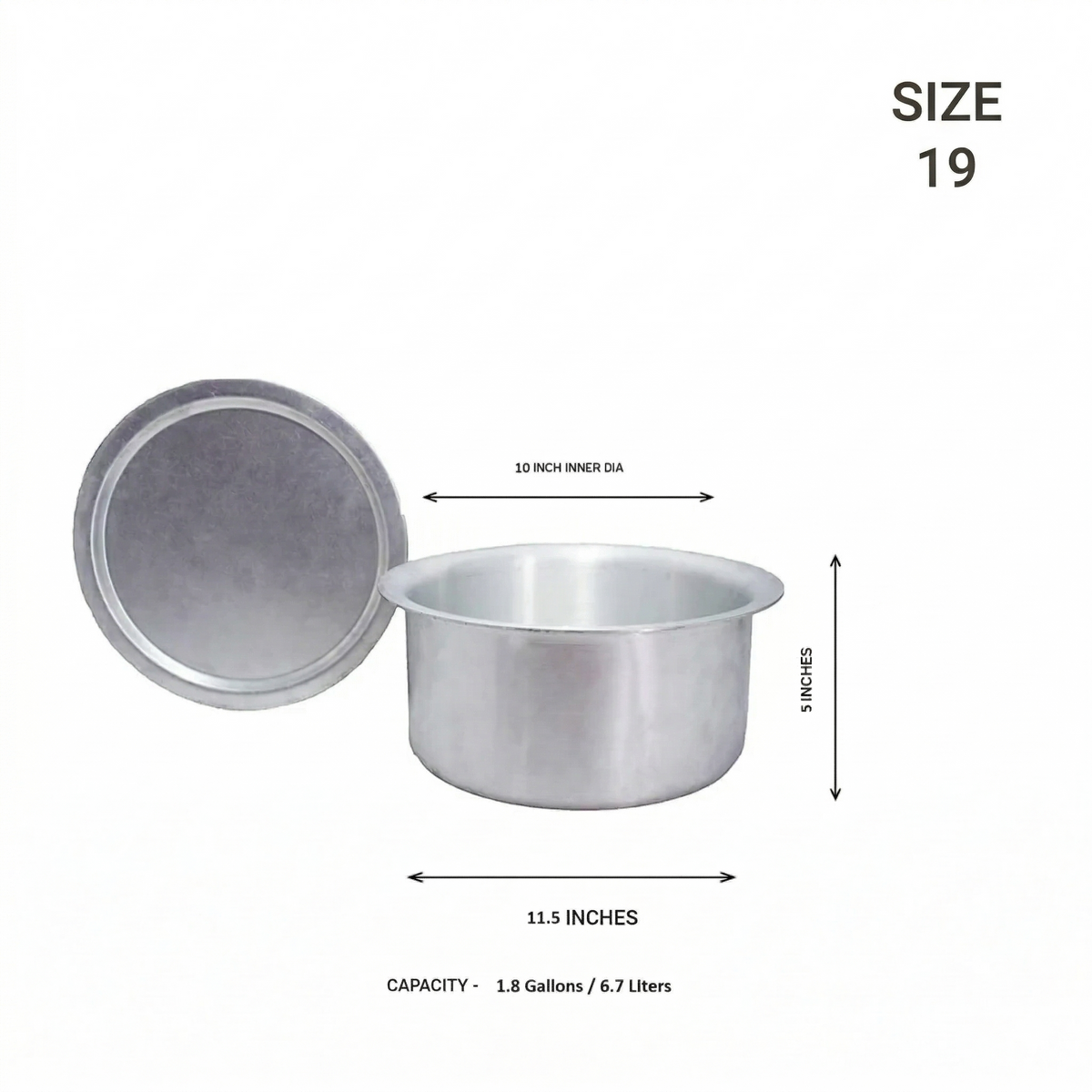 Aluminium Tom With Lid