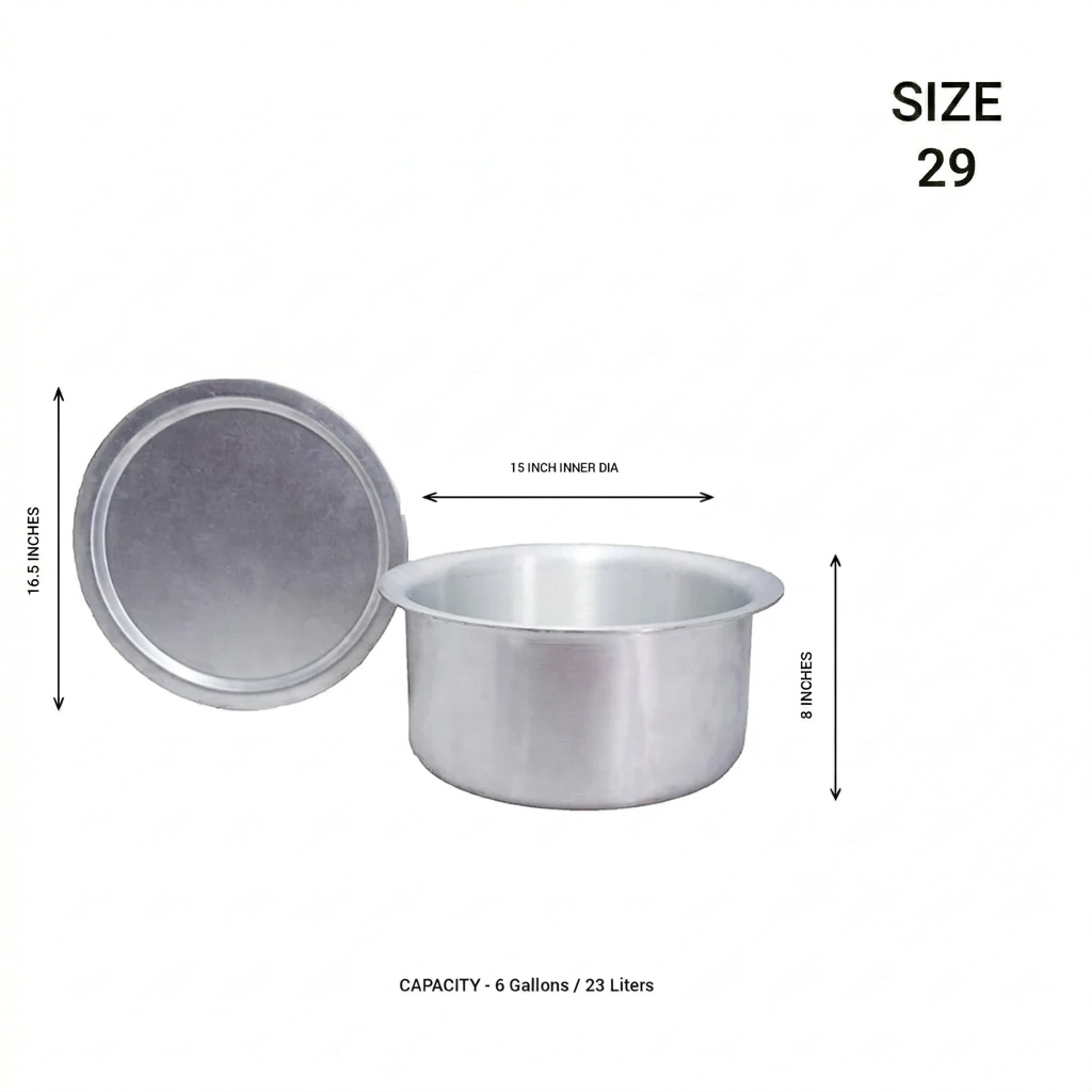 Aluminium Tom With Lid