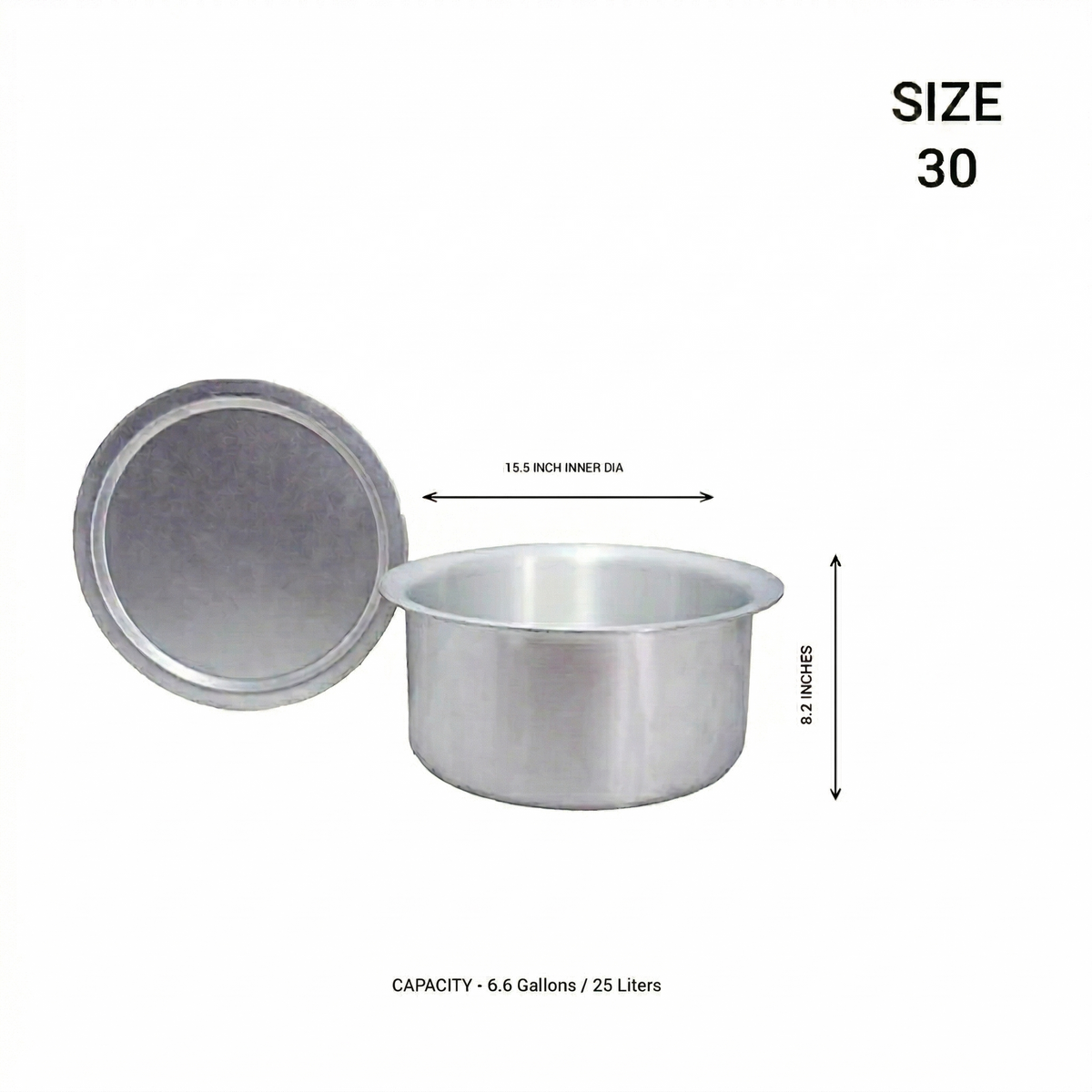 Aluminium Tom With Lid