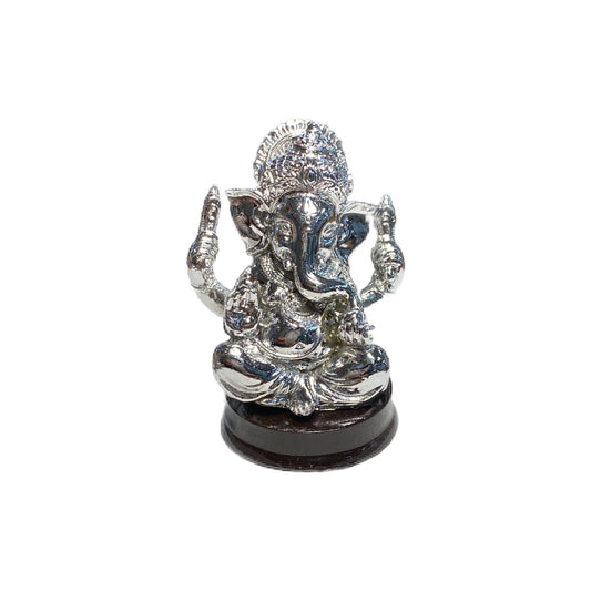 Ganesh Statue Silver Color