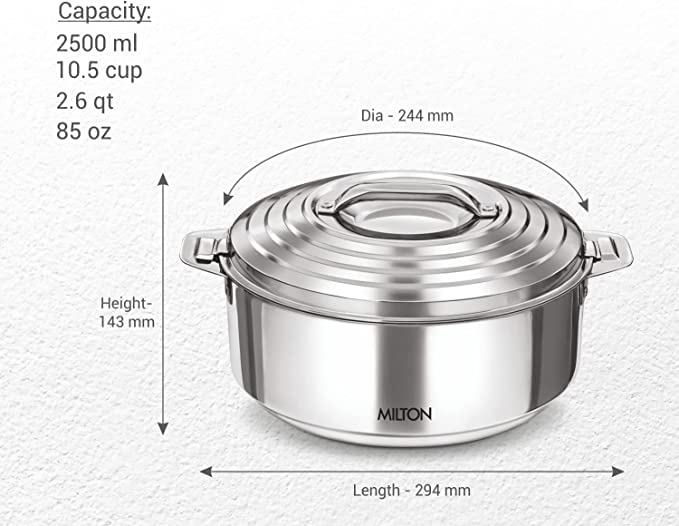 Milton Galaxia 2500 Double Walled Stainless Steel Hot Pot