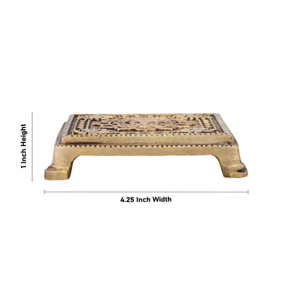 Antique Brass Square Bajot
