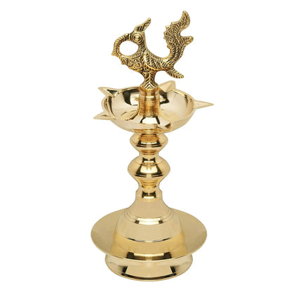 Brass Kerala Peacock Samai Deepam Inauguration Lamp