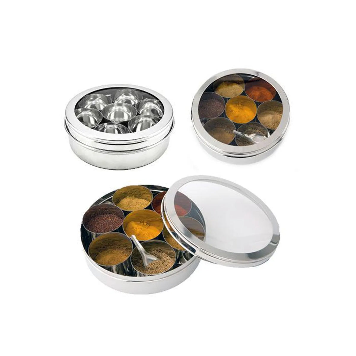 Stainless Steel Masala Dabba Sea Through