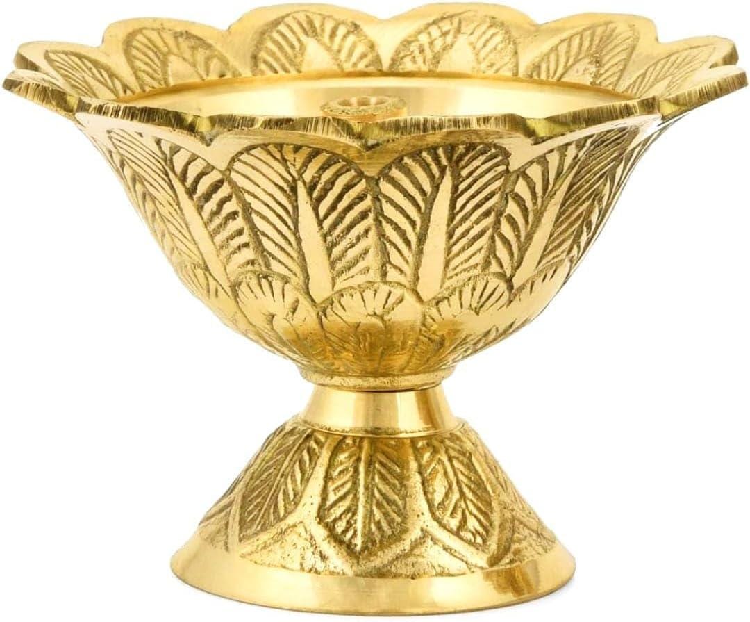 Brass Lotus Devdas Diya