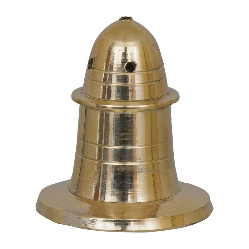 Brass Agarbatti Incense Stick Holder Stand with Bell Top
