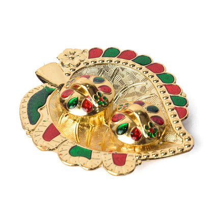 Leaf Shape Kumkum Holder