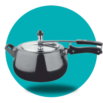 Madhu SS Special Curvy Pressure Cooker - 2 Liter