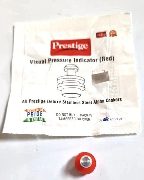 Prestige Visual Pressure Indicator Safety Valve (Red) for Deluxe & Alpha Cookers