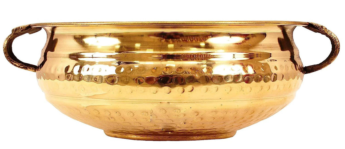 Brass Urli Hammered Design Decorative Bowl