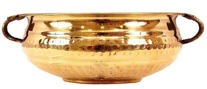 Brass Urli Hammered Design Decorative Bowl