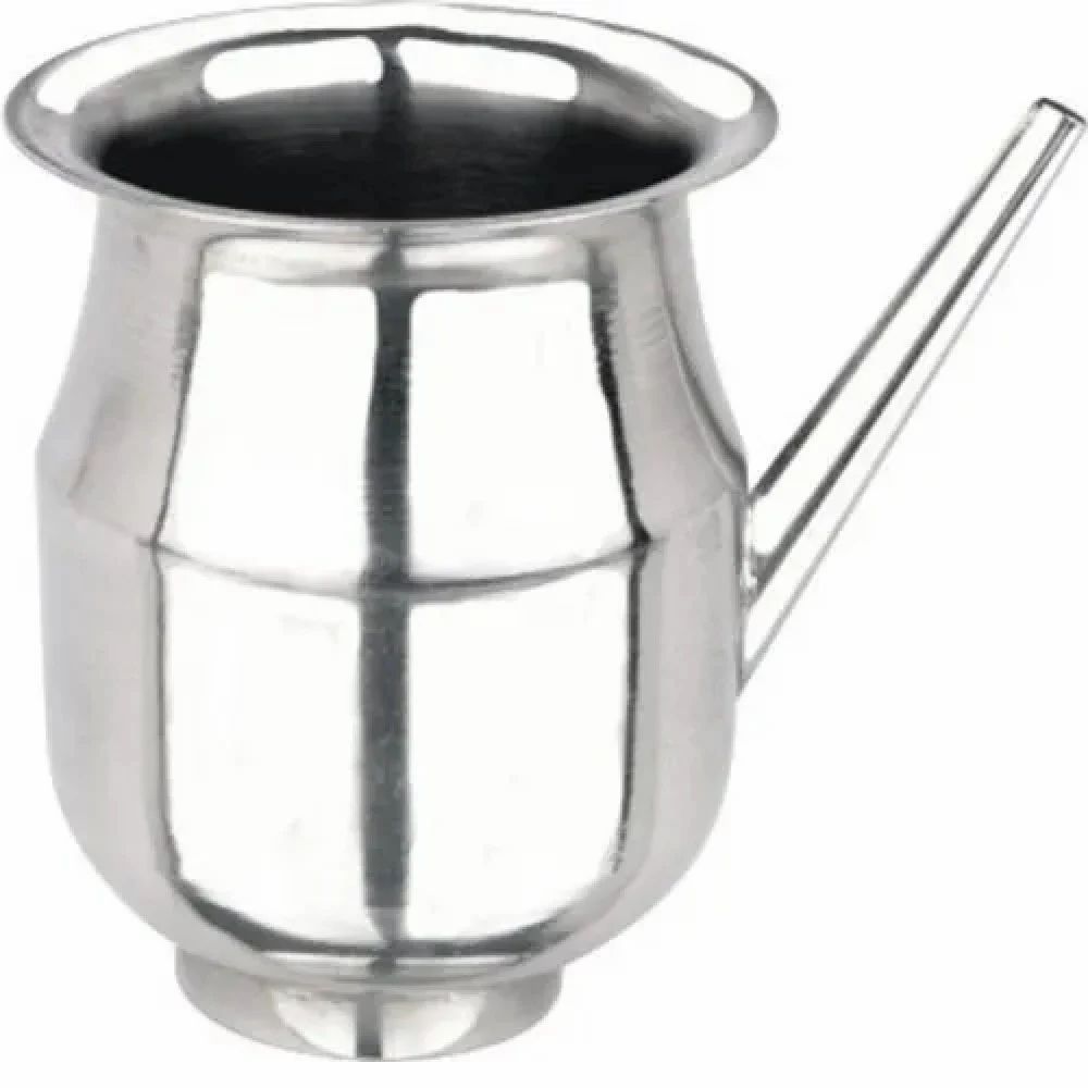 Stainless Steel Pipe Loti for Puja