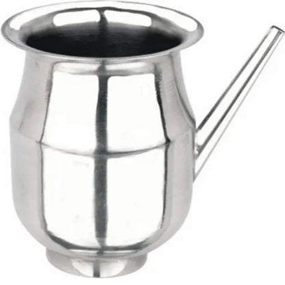 Stainless Steel Pipe Loti for Puja